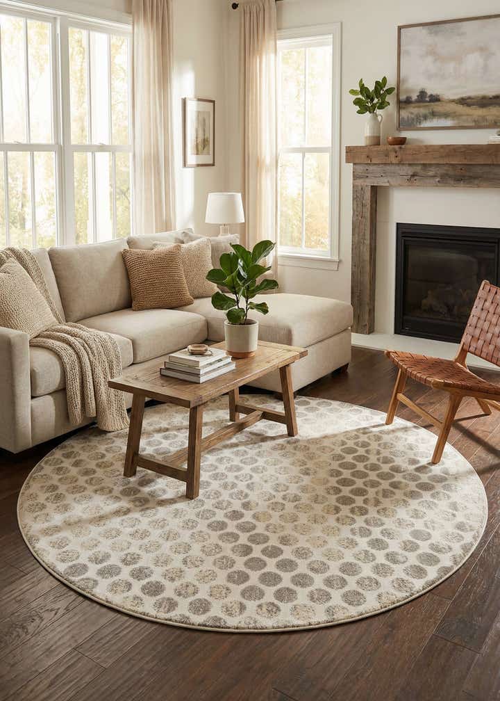 10' x 10' Easy-Clean Sabrina Soto Indoor / Outdoor Round Rug