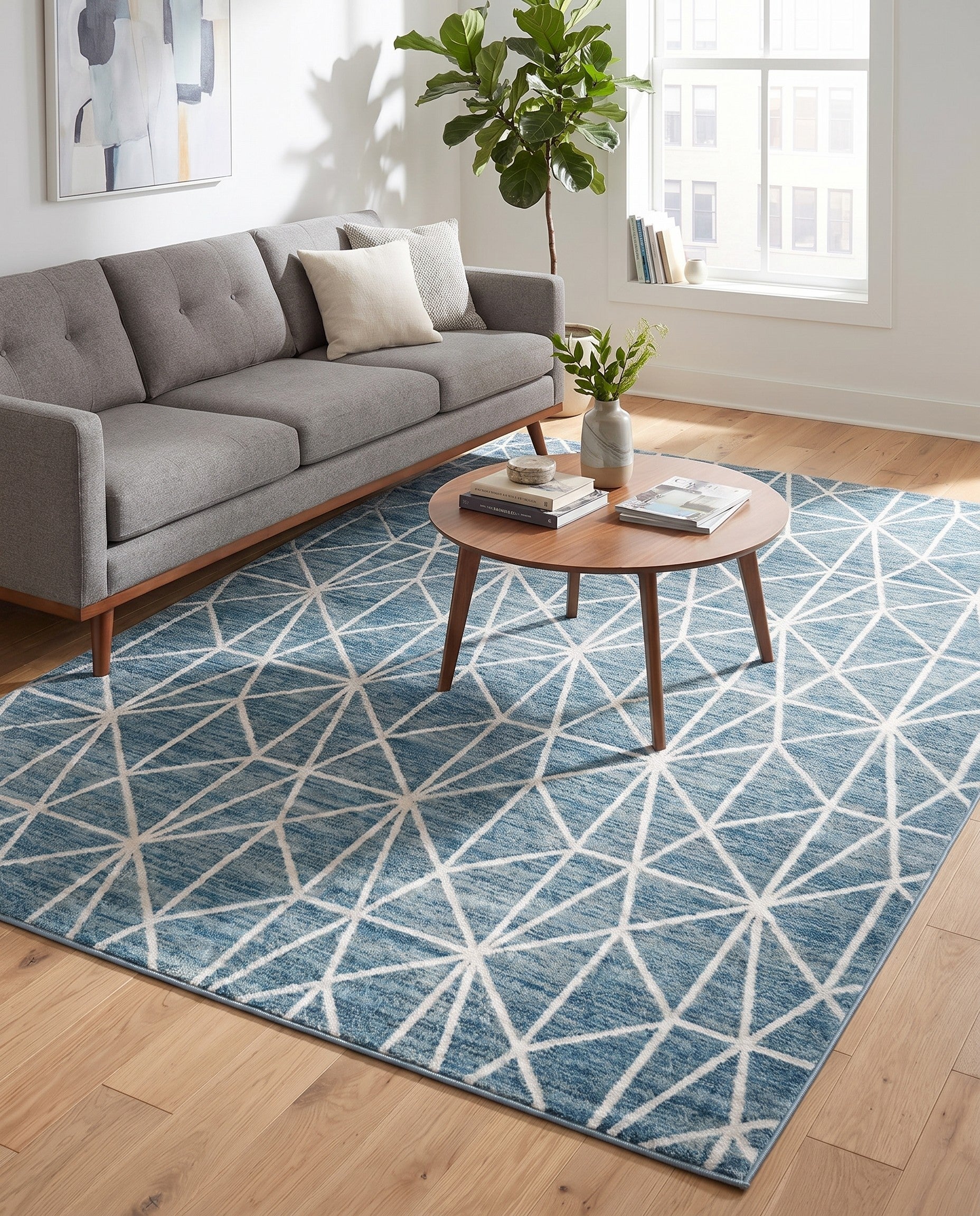 7' x 10' Lattice Trellis Rug