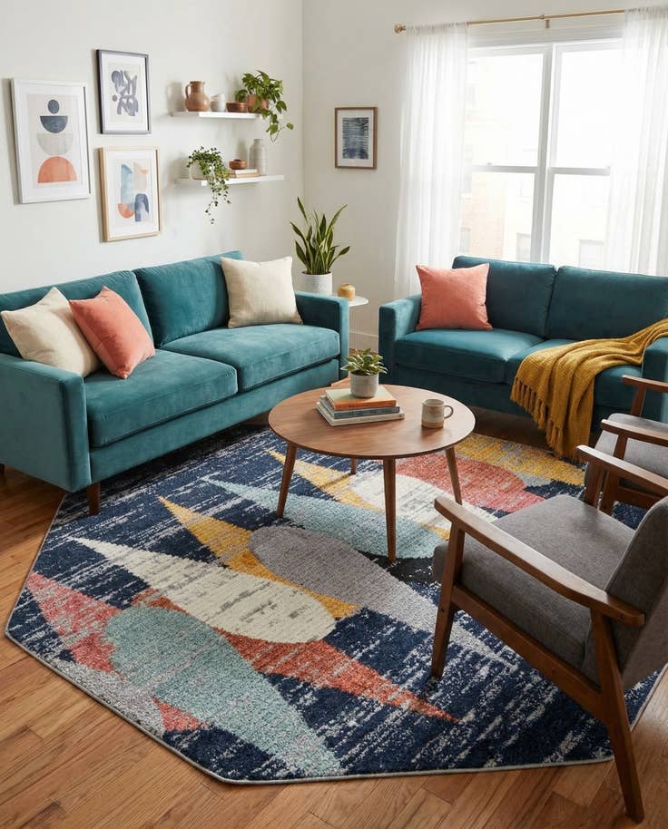 Detail image of 7' 10 x 7' 10 Tagine Octagon Rug