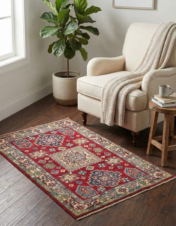 2' 10 x 4' 2 Hand Knotted Kazak Rug
