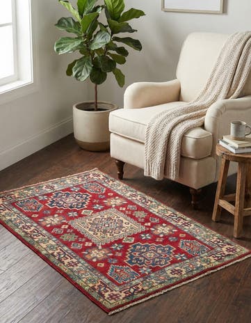 2' 10 x 4' 2 Hand Knotted Kazak Rug
