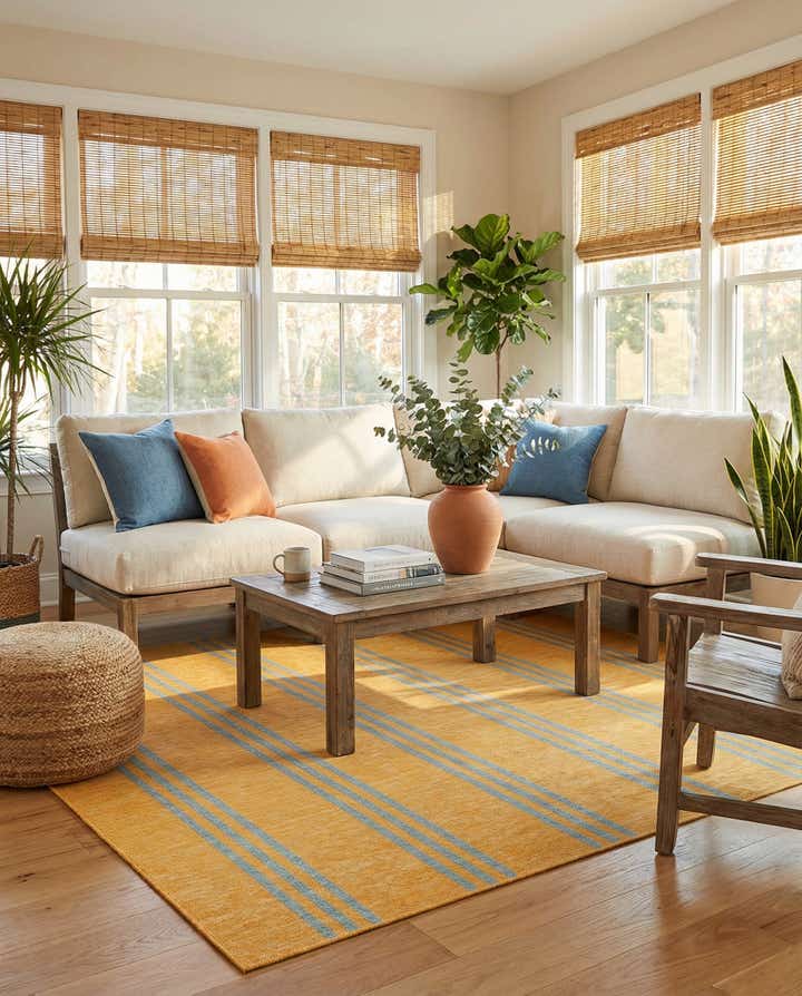 7' 10 x 7' 10 Easy-Clean Jill Zarin Anguilla Indoor / Outdoor Square Rug