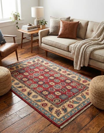 2' 8 x 4' 1 Hand Knotted Kazak Rug
