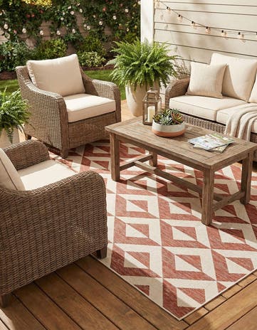 7' x 10' Easy-Clean Jill Zarin Napa Indoor / Outdoor Rug