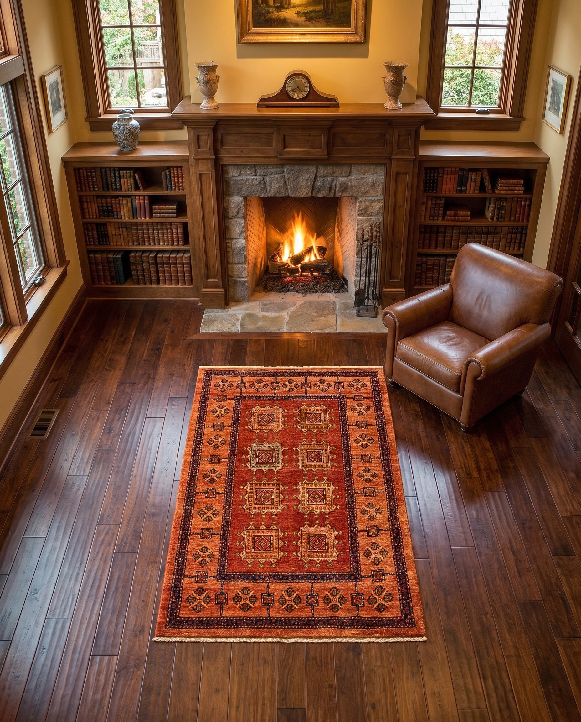 3' 8 x 5' 7 Kashkuli Wool Rug