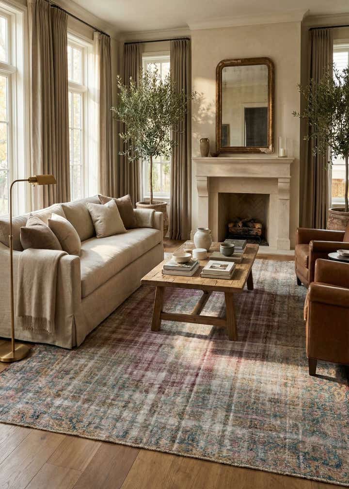 9' 7 x 12' 8 Hand Knotted Ultra Vintage Persian Wool Rug