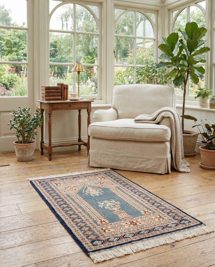 Detail image of 2' 9 x 4' 1 Hand Knotted Bokhara Wool Rug