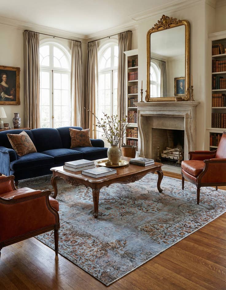 Detail image of 9' 7 x 11' 11 Vintage Royal Wool Rug