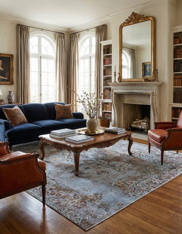 9' 7 x 11' 11 Vintage Royal Wool Rug