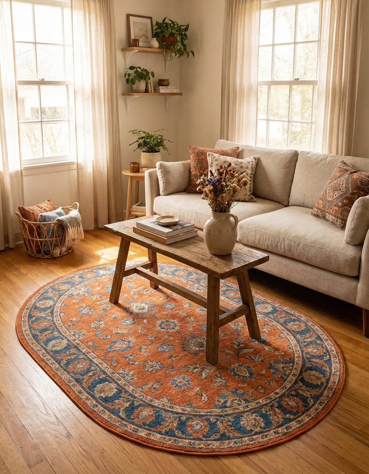 Detail image of  4' x 6' Aurelia Oval Rug