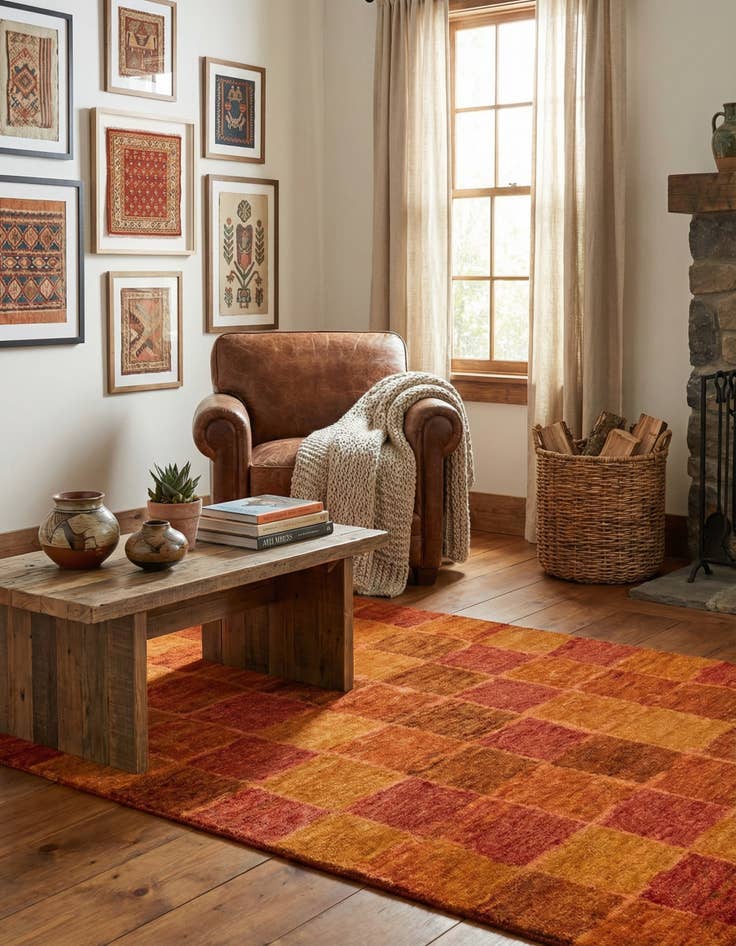 Detail image of 3' x 5' 2  Hand Knotted Kashkuli Gabbeh Oriental Wool Rug