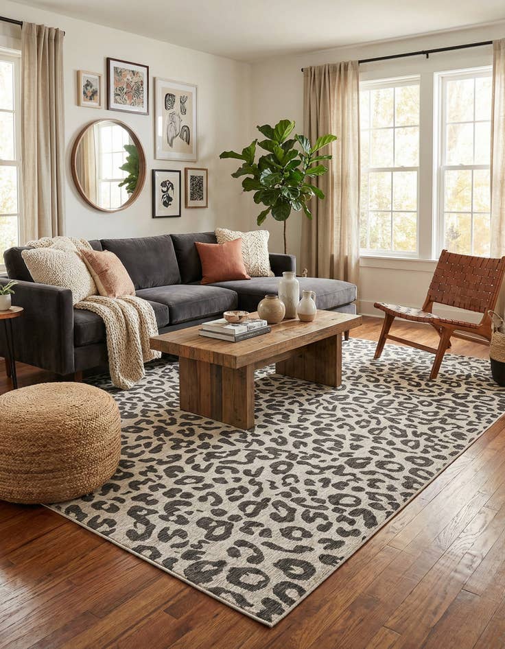 Detail image of  10' x 14'  Washable Safari Indoor / Outdoor Rug