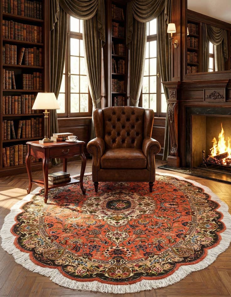 Detail image of 4' 5 x 6' 8 Tabriz Rug