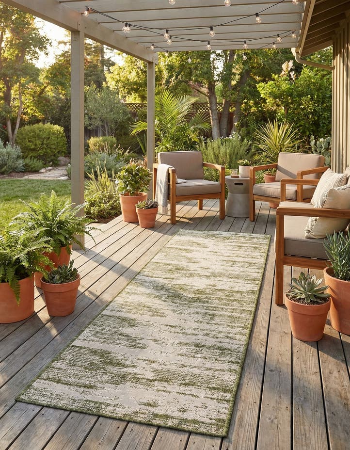 2' 7 x 10' Easy-Clean Modern Indoor / Outdoor...