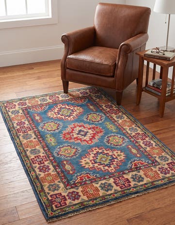 80cm x 125cm anudado a mano Kazak Alfombra