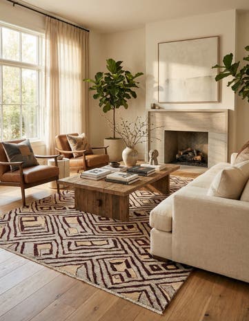 7' 10 x 10' Hand Knotted Darya Wool Rug