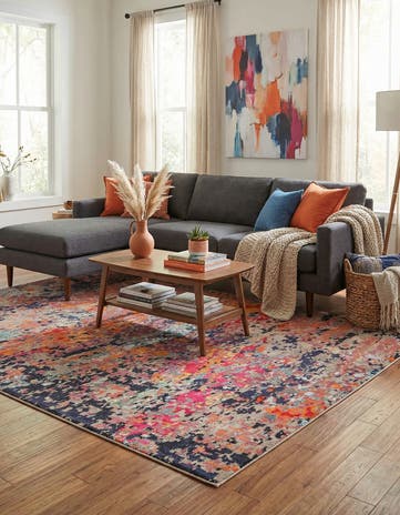 6' x 9' Washable Vivid Rug