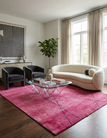 6' 9 x 9' 8 Hand Knotted Darya Wool Rug