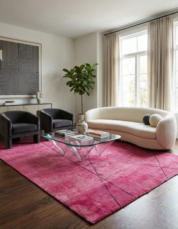 6' 9 x 9' 8 Hand Knotted Darya Wool Rug