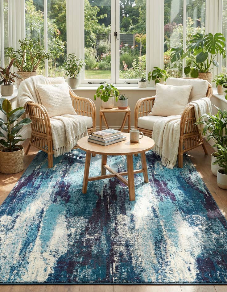 Detail image of 8' x 11' 4  Washable Barcelona Rug