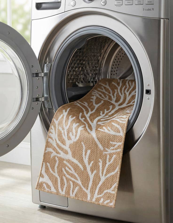 Detail image of  2' x 6'  Washable Coastal Indoor / Outdoor Runner Rug