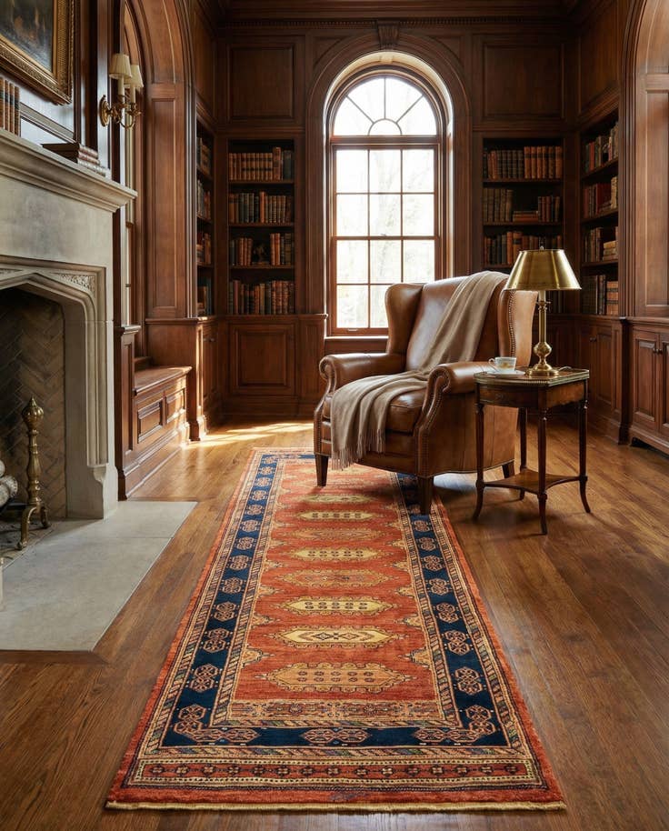 Detail image of 2' 9 x 9' 8 Luribaft Wool Runner Rug