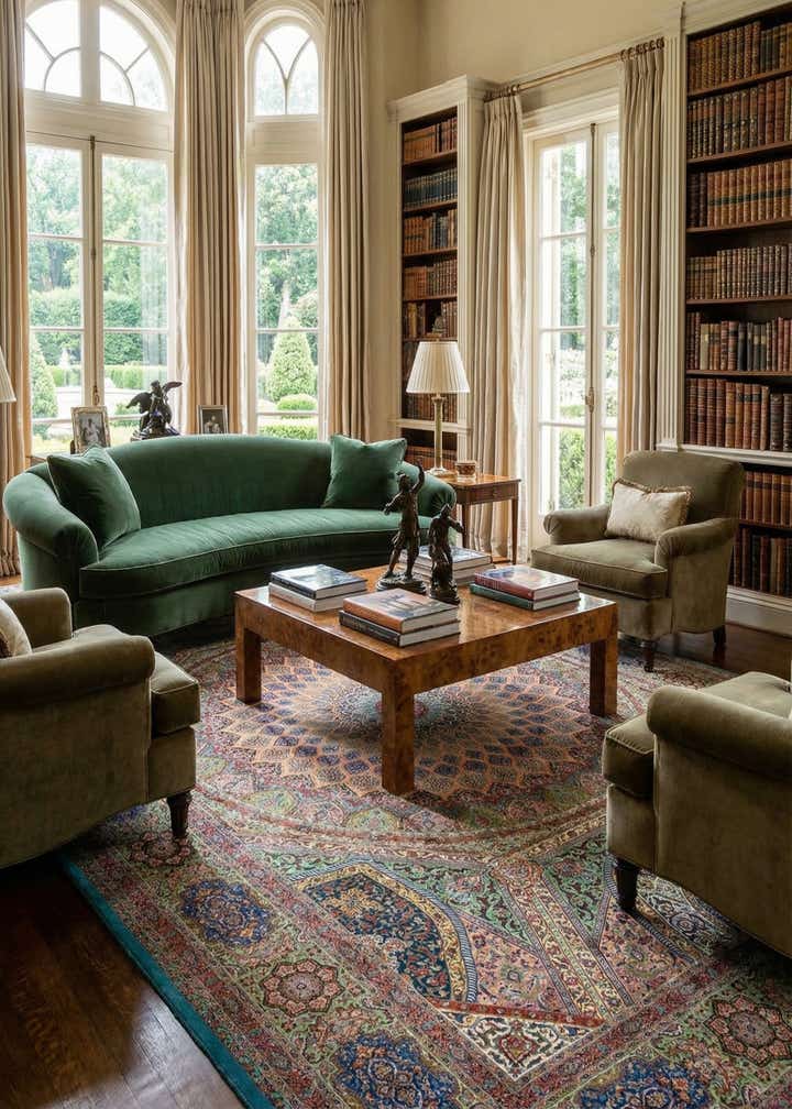 11' 3 x 16' 5 Ghom Silk Rug