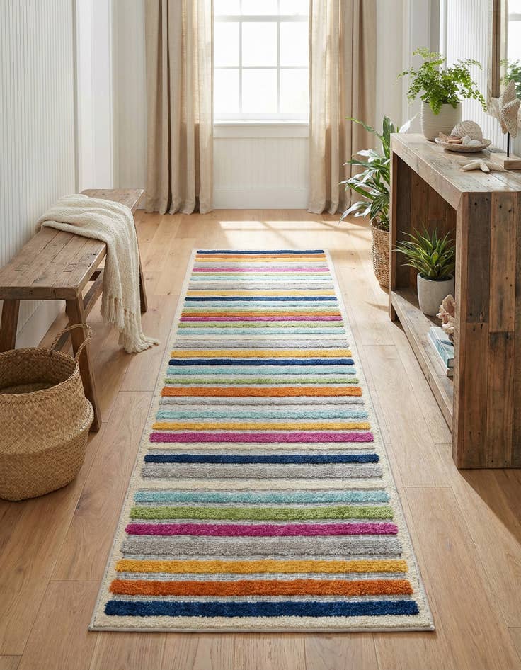 Detail image of 2' x 8' Easy-Clean Aruba Indoor / Outdoor Runner Rug