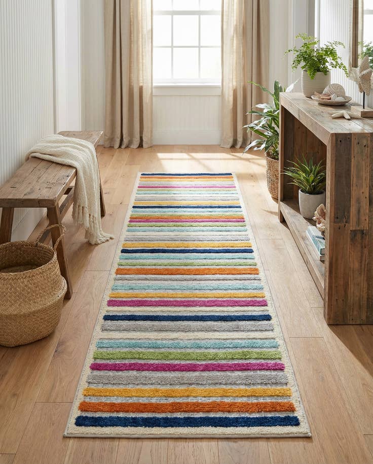 Detail image of 2' x 8' Easy-Clean Aruba Indoor / Outdoor Runner Rug