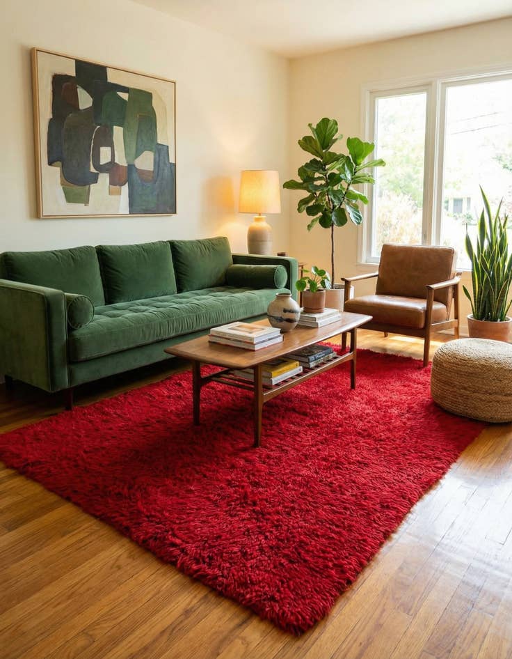 Detail image of 4' 4 x 6' 1  Hand Knotted Moroccan Wool Rug