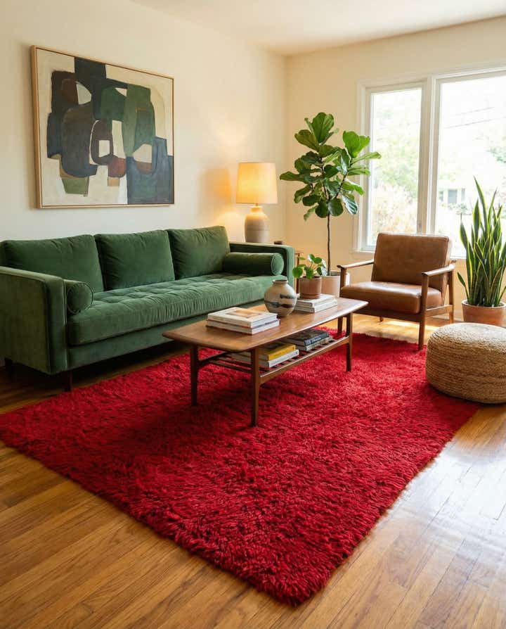 4' 4 x 6' 1 Hand Knotted Moroccan Wool Rug