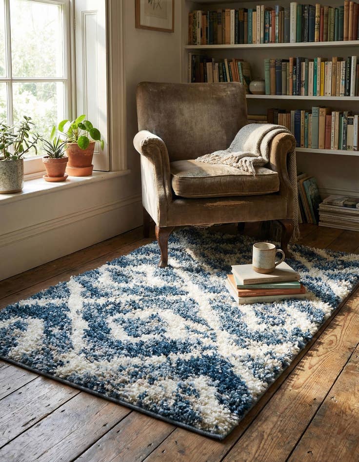 Detail image of  2' 2 x 3' Athena Shag Rug