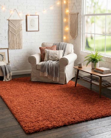  3' x 5' 3 Solid Shag Rug