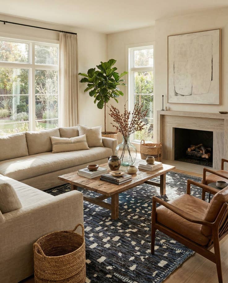 Detail image of 9' 3 x 12' 1 Hand Knotted Moroccan Wool Rug