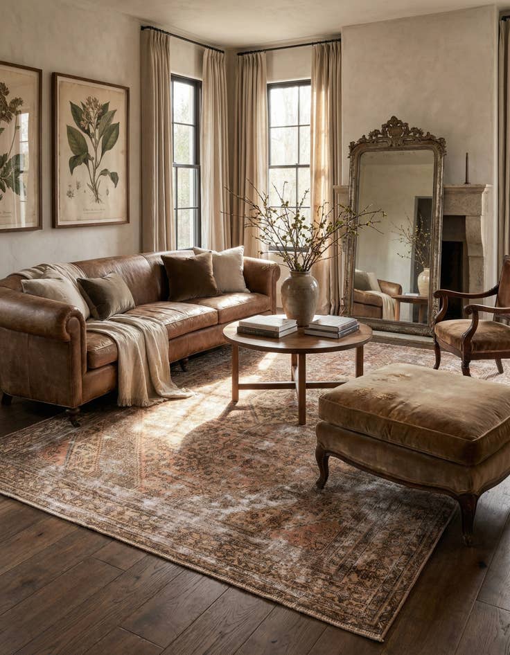 Detail image of  8' 2 x 11' 9  Hand Knotted Ultra Vintage Persian Wool Rug