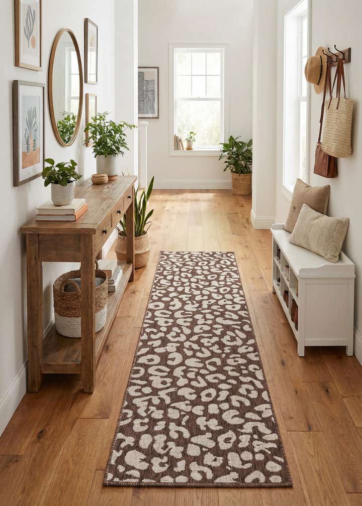 2' x 8' Easy-Clean Safari Indoor / Outdoor Runner Rug