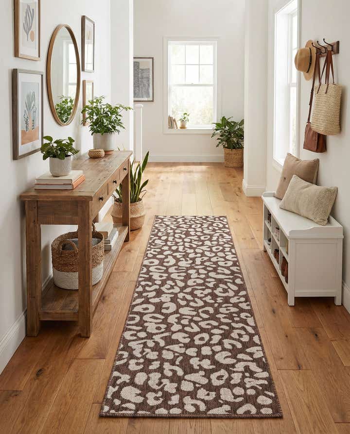 2' x 8' Easy-Clean Safari Indoor / Outdoor Runner Rug