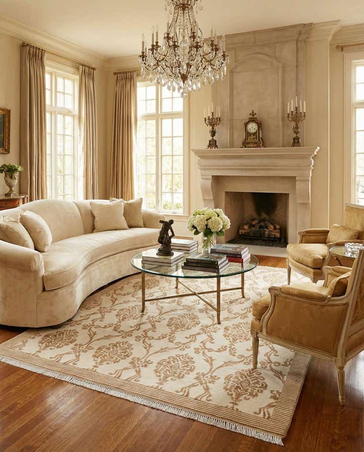 5' 10 x 8' 2 Hand Knotted Darya Wool Rug