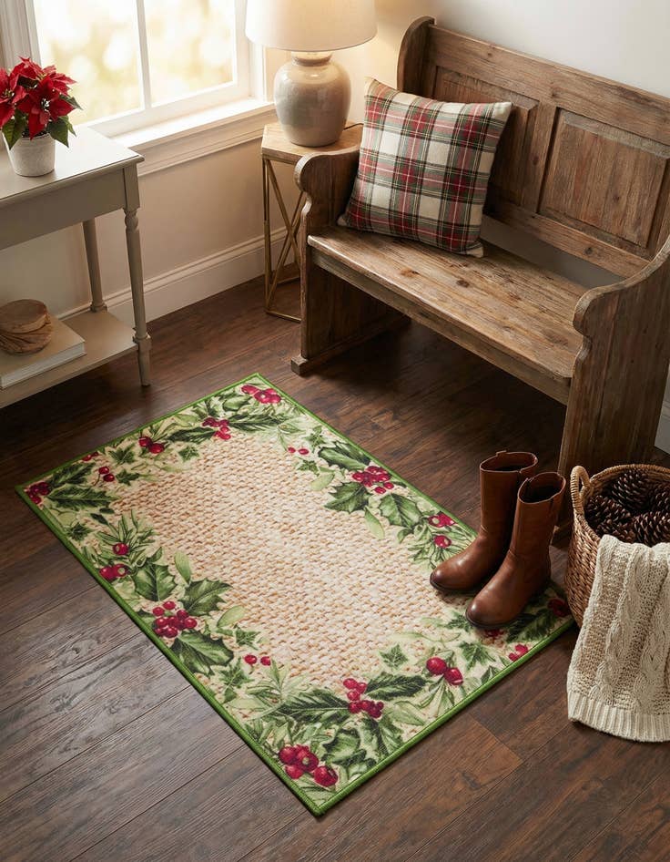 Detail image of 2' x 3' 1  Washable Jill Zarin Caribbean Indoor / Outdoor Rug