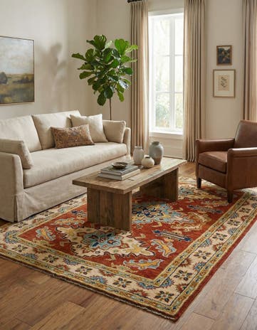 5' 9 x 7' 9 Hand Knotted Darya Wool Rug
