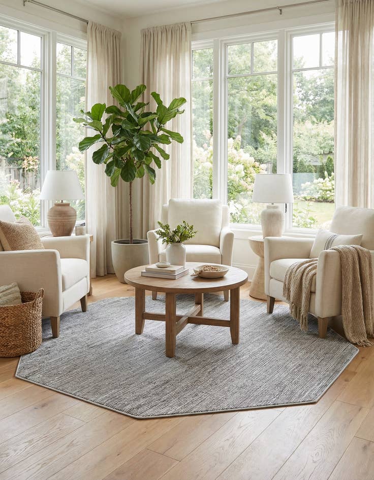 Detail image of 7' 10 x 7' 10 Finsbury Octagon Rug