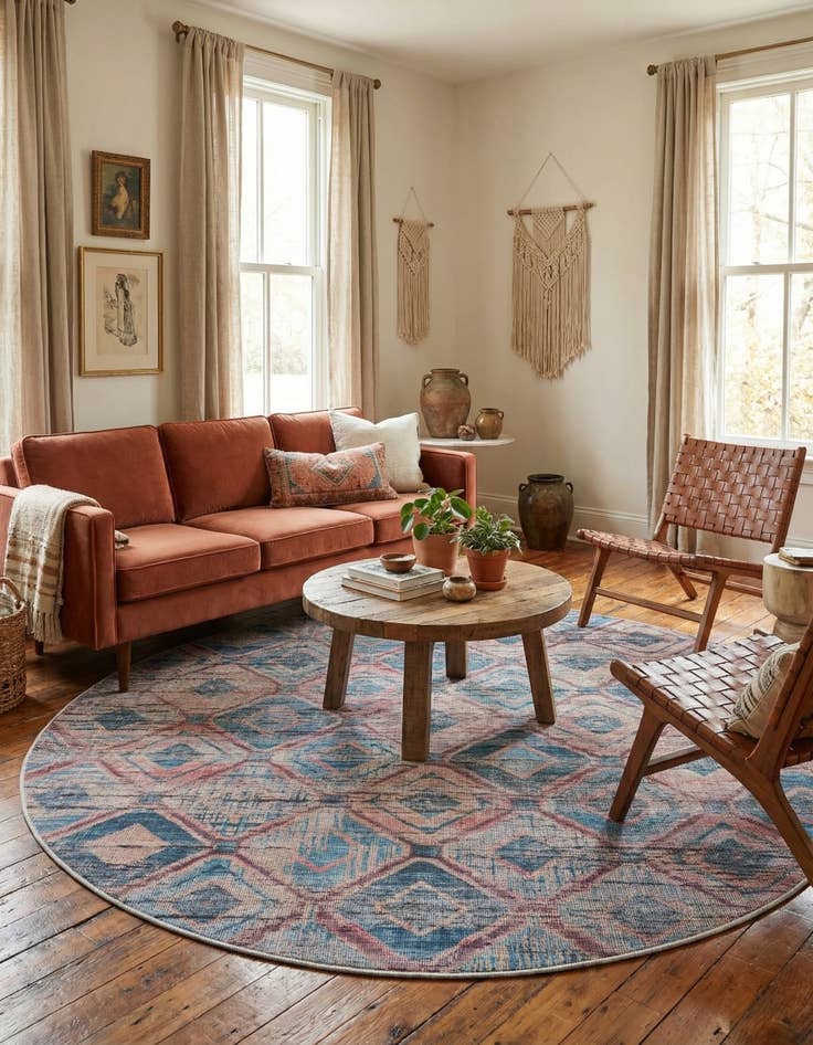 Detail image of  7' 10 x 7' 10  Washable Sisu Round Rug