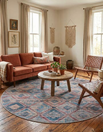7' 10 x 7' 10 Washable Sisu Round Rug