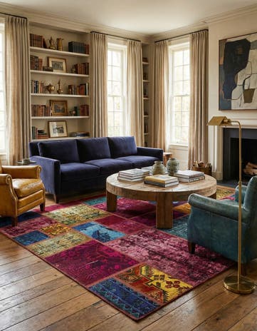 6' x 7' 8 Hand Knotted Ultra Vintage Persian Wool Rug