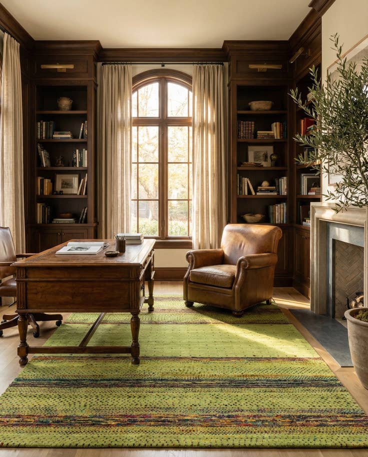 Detail image of 5' x 6' 7 Hand Knotted Tibet Wool Rug