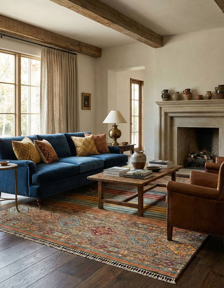 Detail image of 5' 9 x 7' 10 Ariana Ziegler Wool Rug