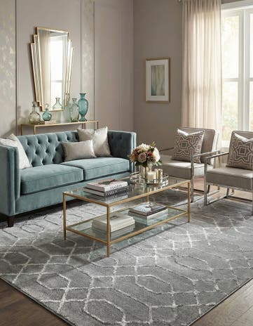 7' 10 x 7' 10 Marilyn Monroe™ Glam Trellis Square Rug
