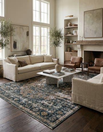 10' x 13' Hand Knotted Ultra Vintage Persian Wool Rug