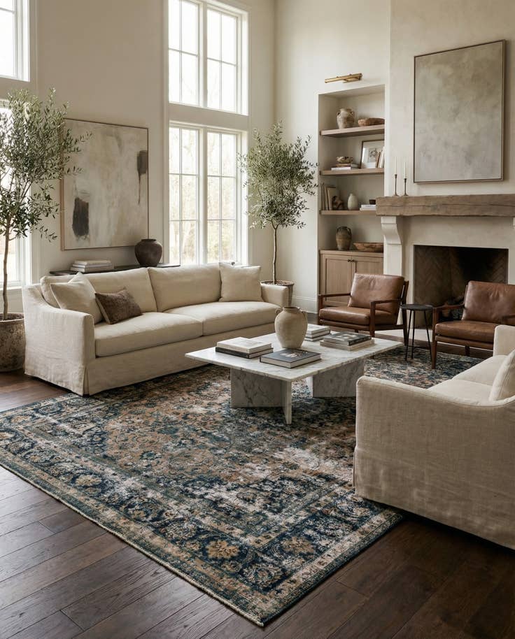 Detail image of 10' x 13' Hand Knotted Ultra Vintage Persian Wool Rug