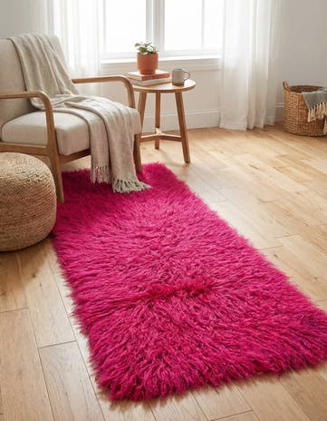 2' x 5' Hand Knotted Moroccan Wool Runner Rug